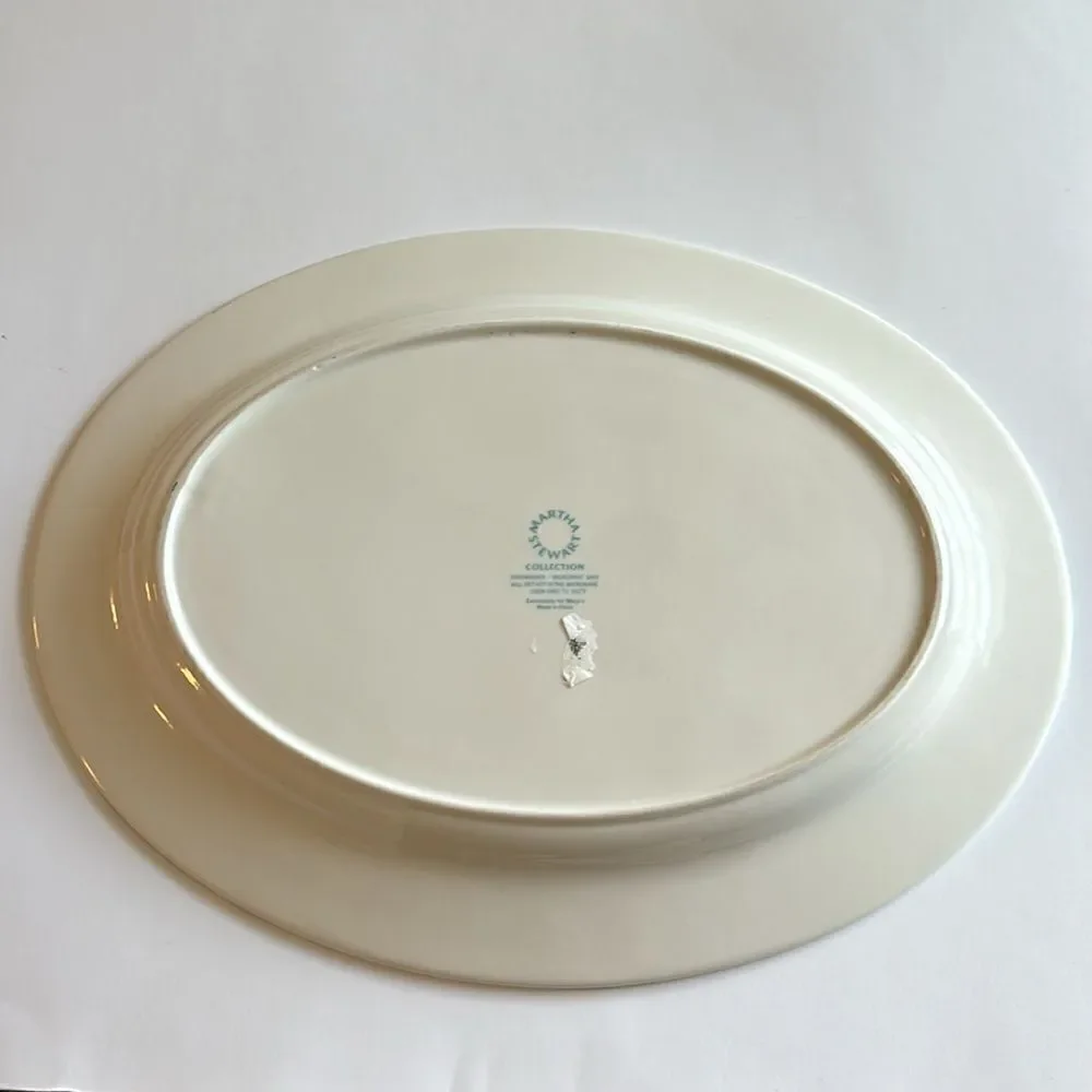 Martha Stewart Collection Lisbon Large Oval Serving Platter Black White Macy’s